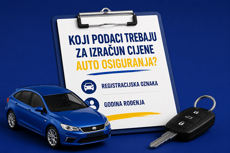 Koji podaci trebaju za izračun cijene auto osiguranja?