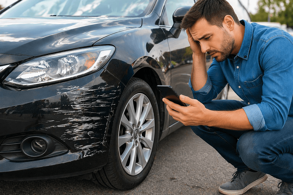 Što ako ogrebeš auto ili udariš stup?